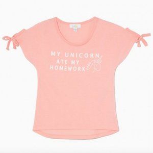 My Unicorn Ate my homework Girls T shirt